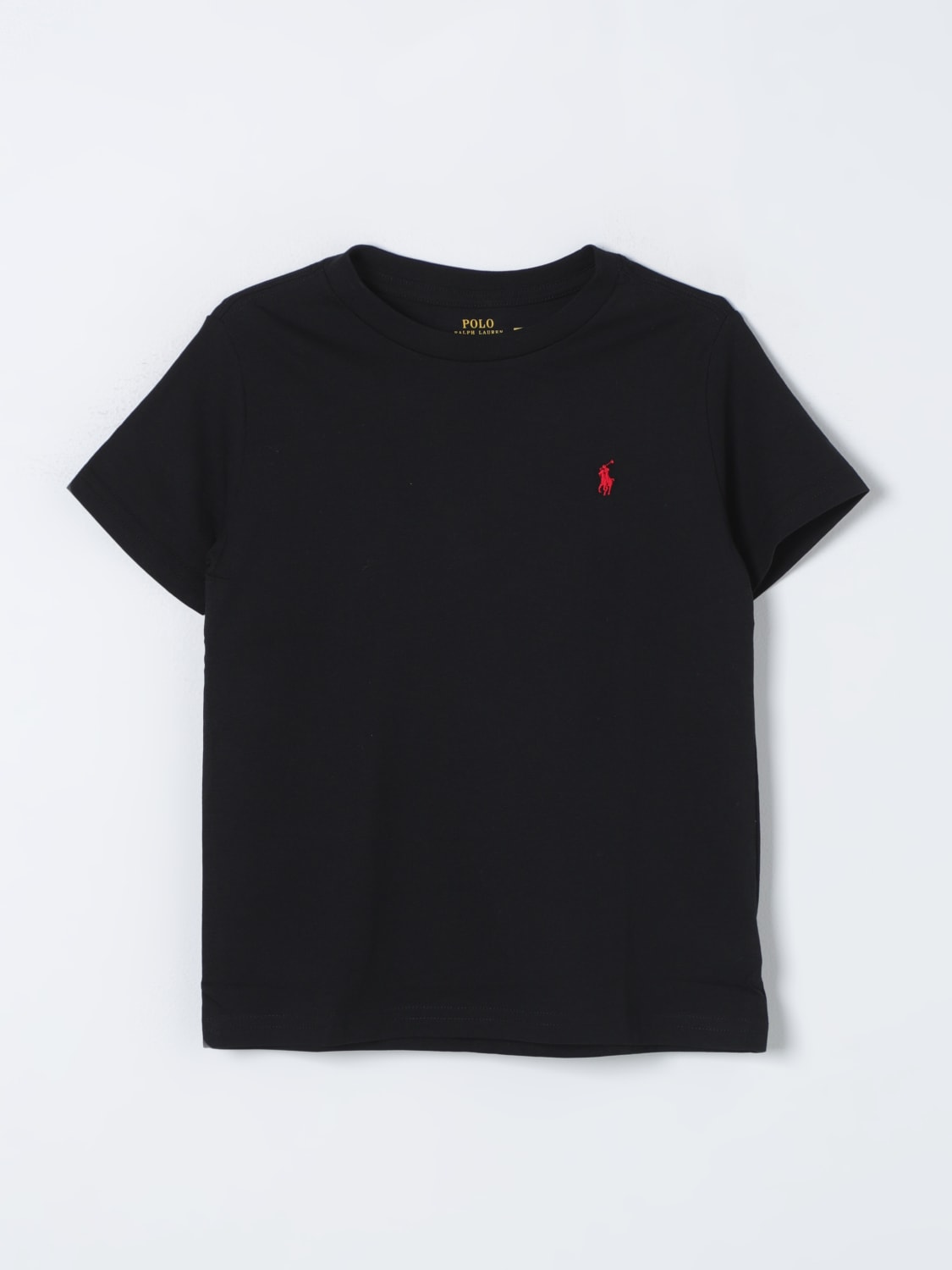 POLO RALPH LAUREN T-SHIRT: T-shirt kids Polo Ralph Lauren, Black - Img 1