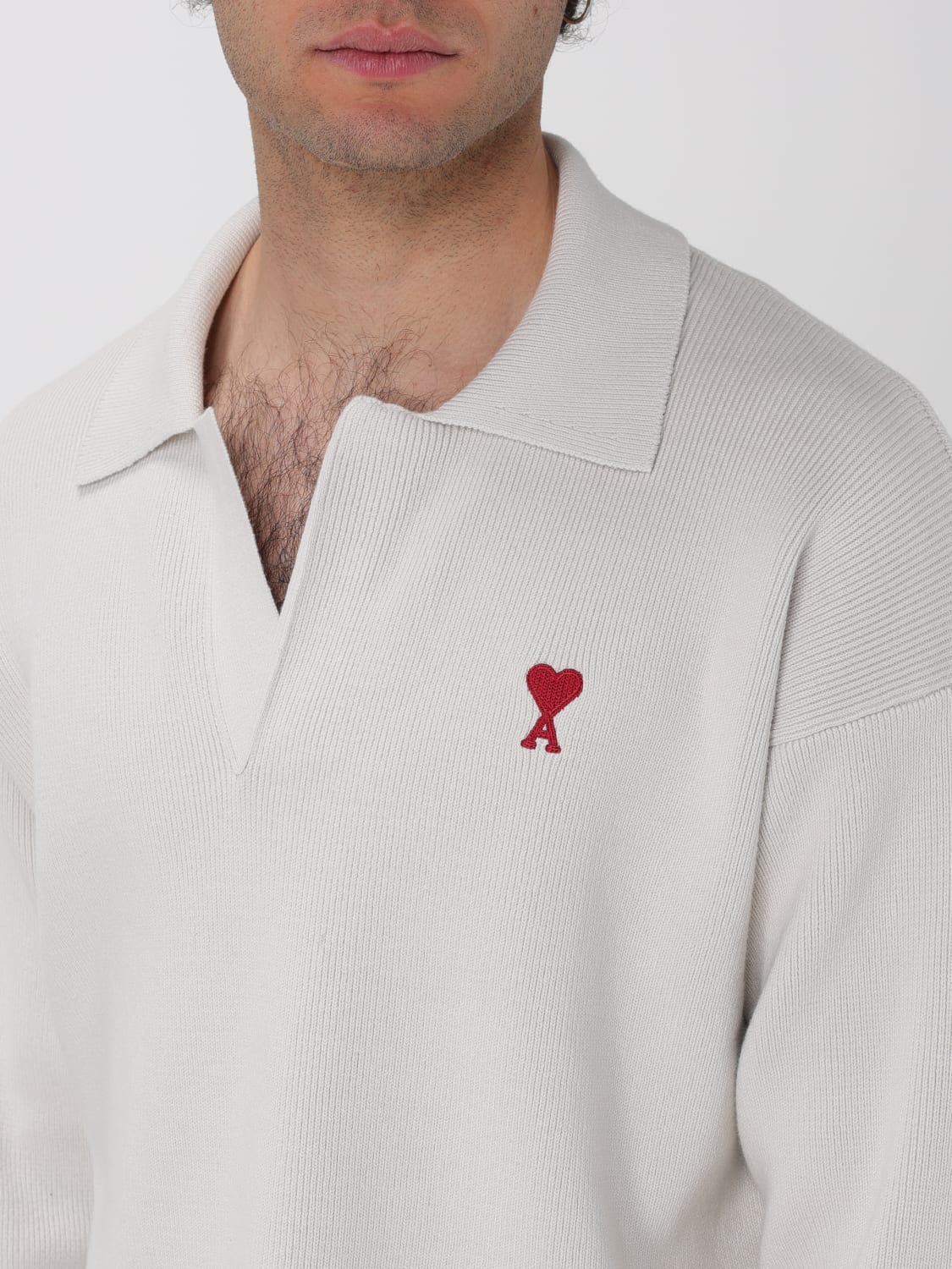 AMI PARIS SWEATER: Sweatshirt men Ami Paris, White - Img 4