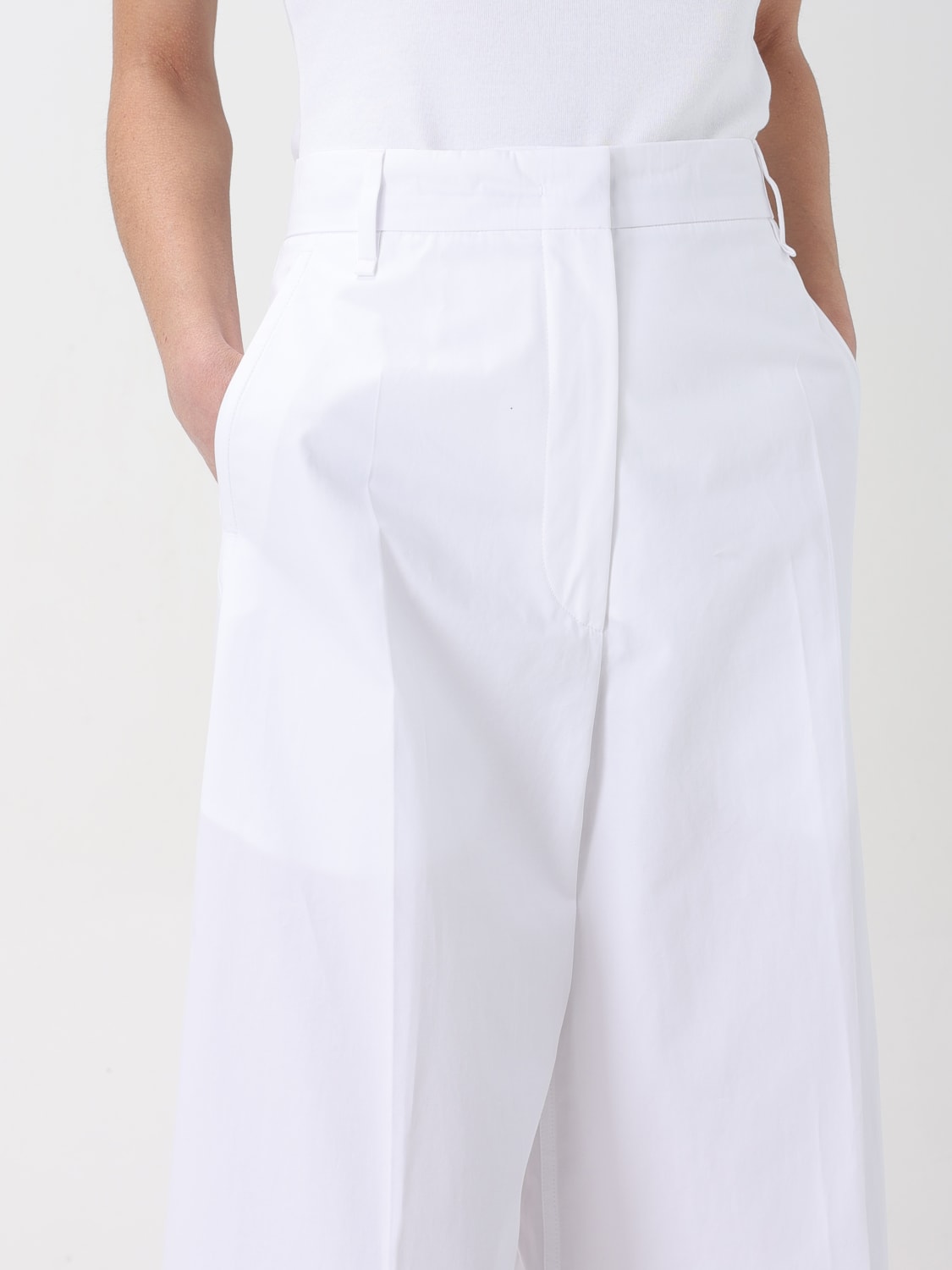 パンツ SPORTMAX Woman Pants White 2512131142600 001 SPORTMAX: Pants woman - White | Sportmax pants 2512131142600