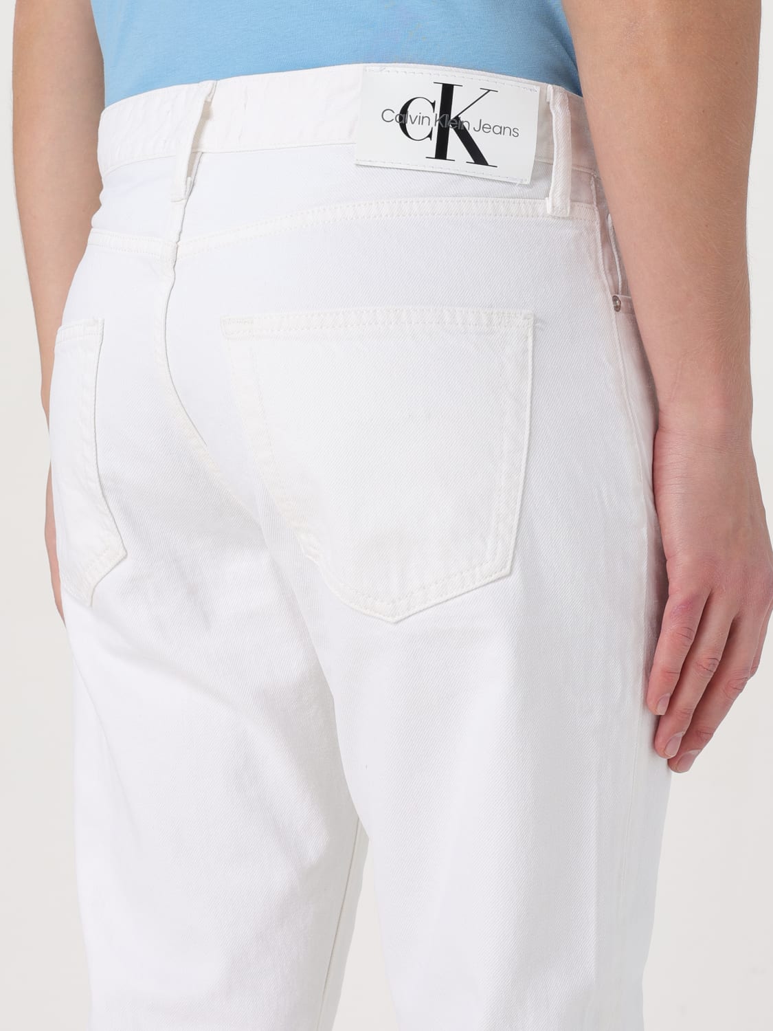 CALVIN KLEIN JEANS: Jeans homme Ck Jeans, Blanc - Img 3