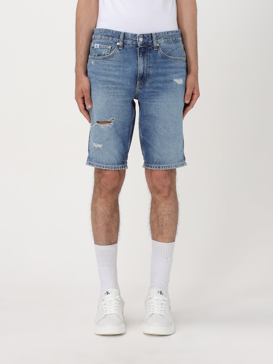 CALVIN KLEIN SHORTS: Shorts herren Ck Jeans, Blau - Img 1