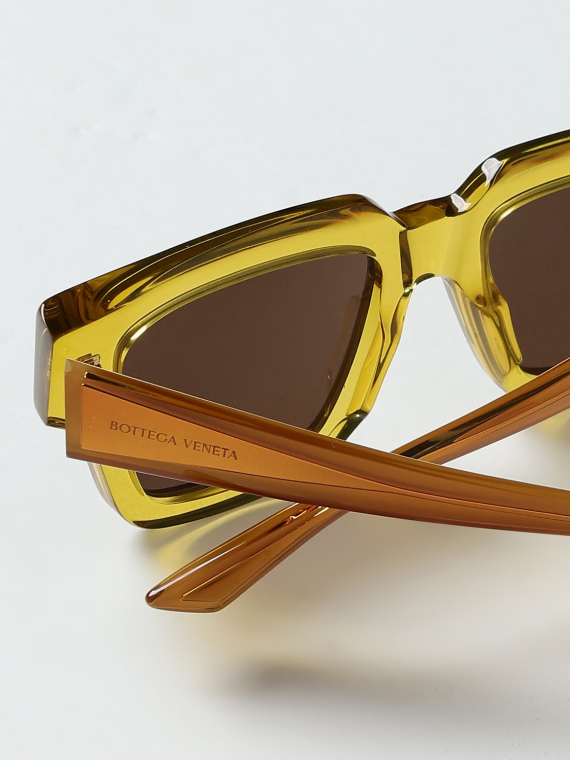サングラス BOTTEGA VENETA Woman Sunglasses Yellow BV1276S 004 Bottega Veneta Sunglasses BV1276S 004 Transparent Yellow