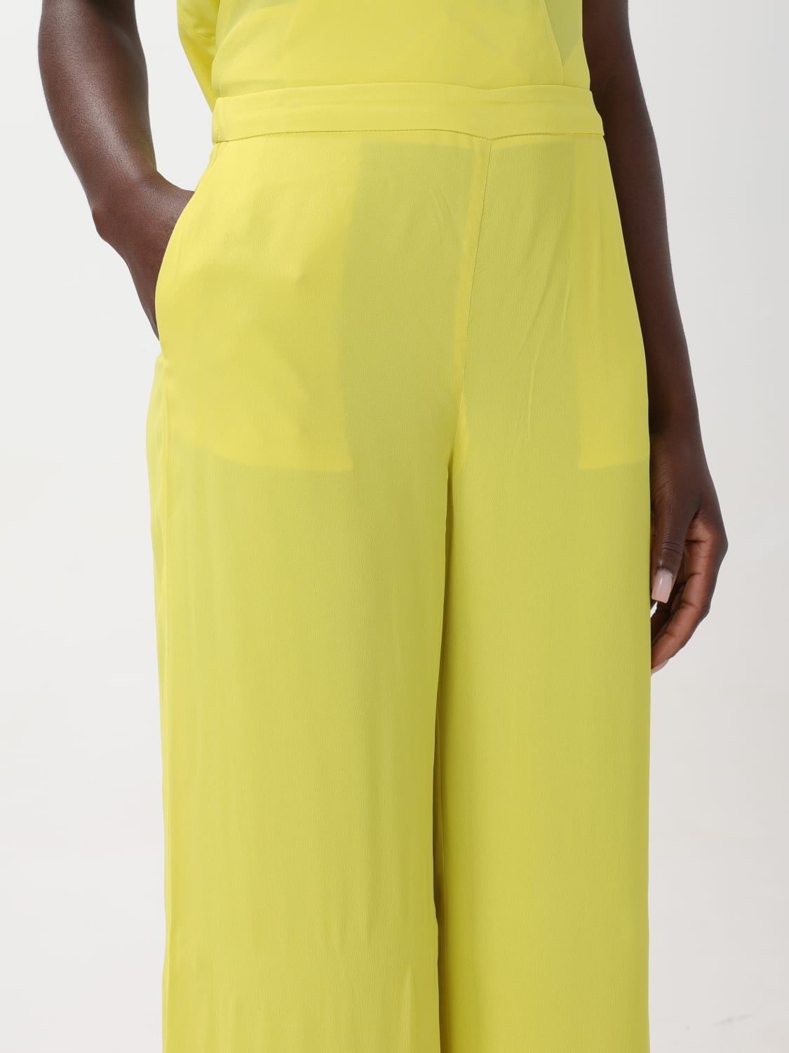 PINKO: Pants woman - Yellow | Pinko pants 103142A1O6 online