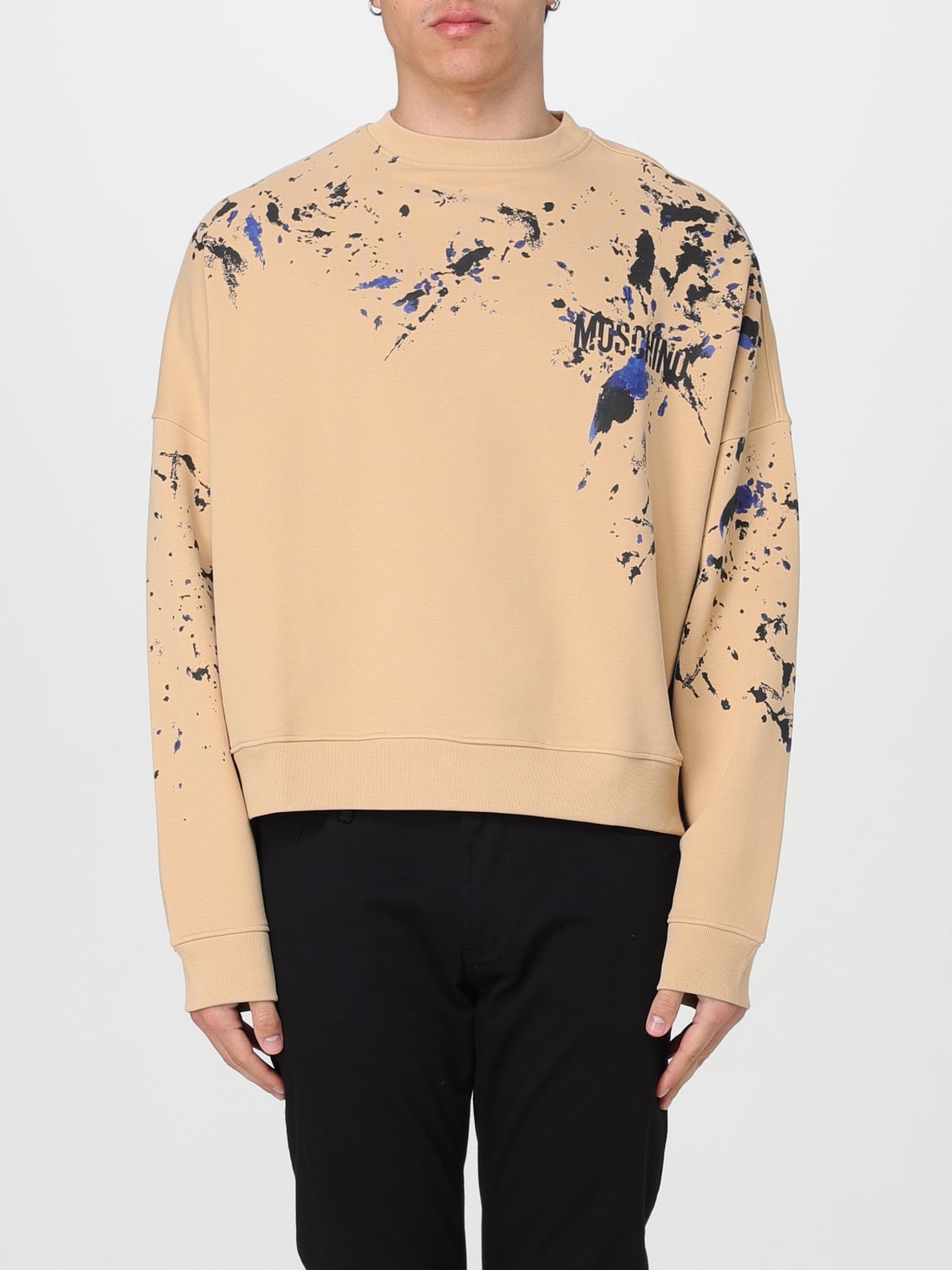 MOSCHINO COUTURE PULLOVER: Pullover herren Moschino Couture, Beige - Img 1