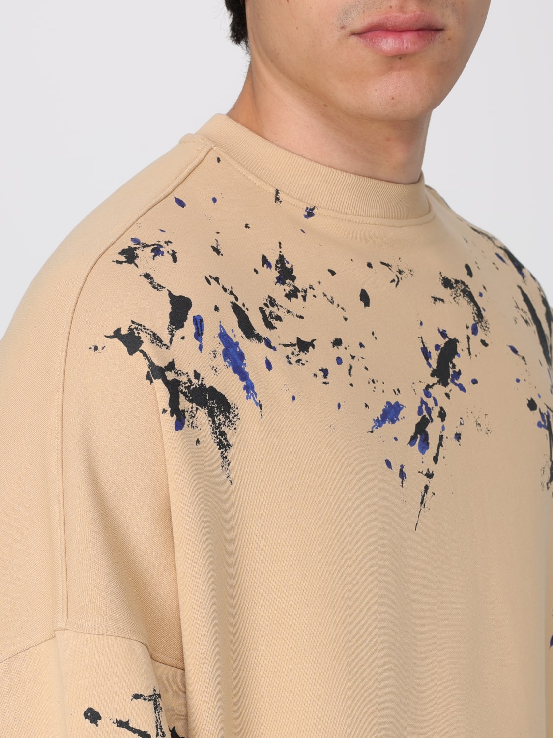 MOSCHINO COUTURE PULL: Pull homme Moschino Couture, Beige - Img 4