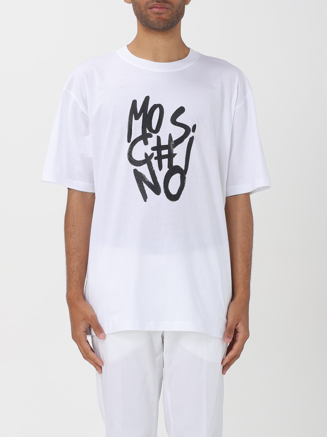 Giglio T-shirt Moschino Couture in cotone con logo