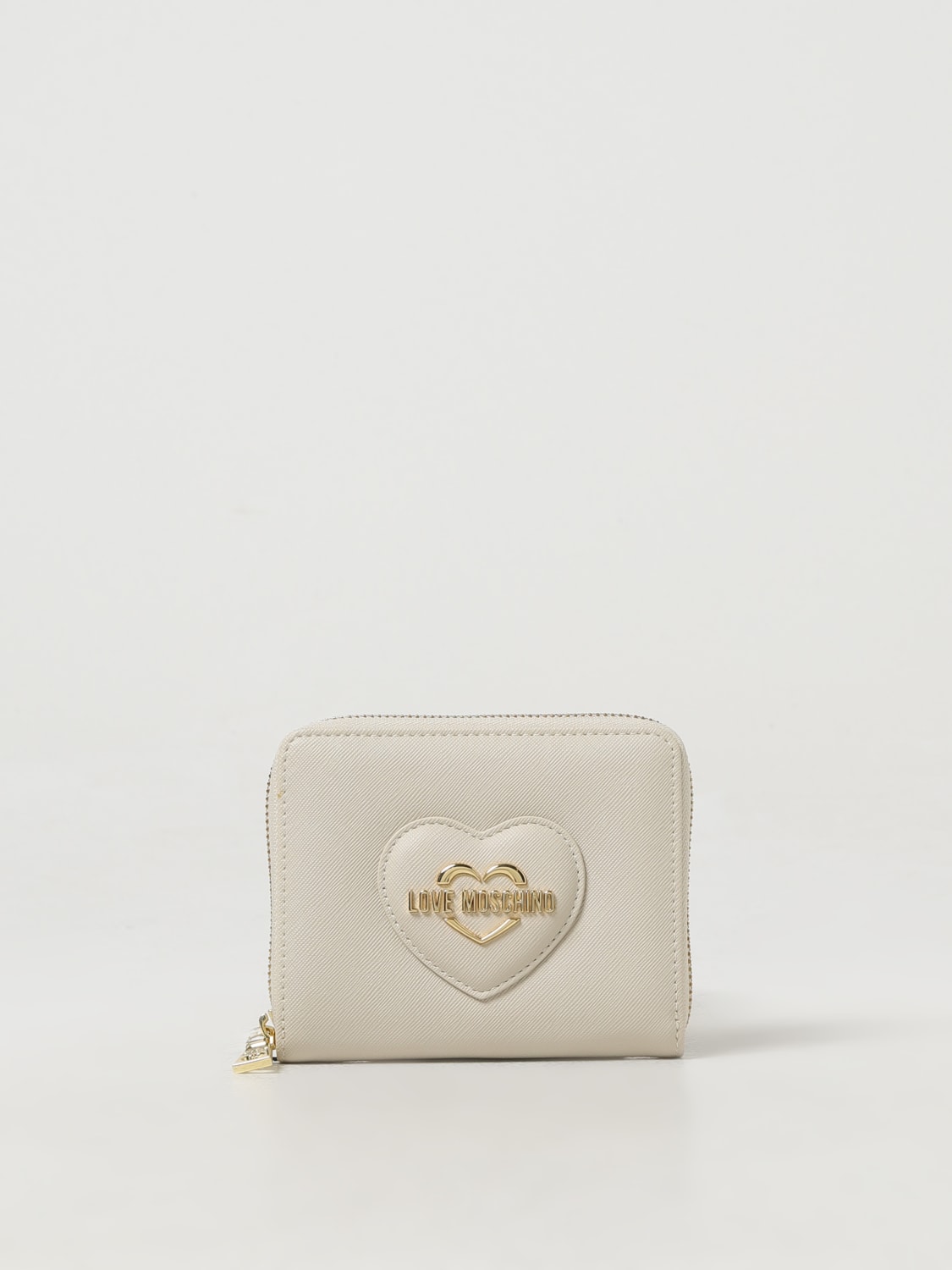 LOVE MOSCHINO WALLET: Wallet woman Love Moschino, Ivory - Img 1