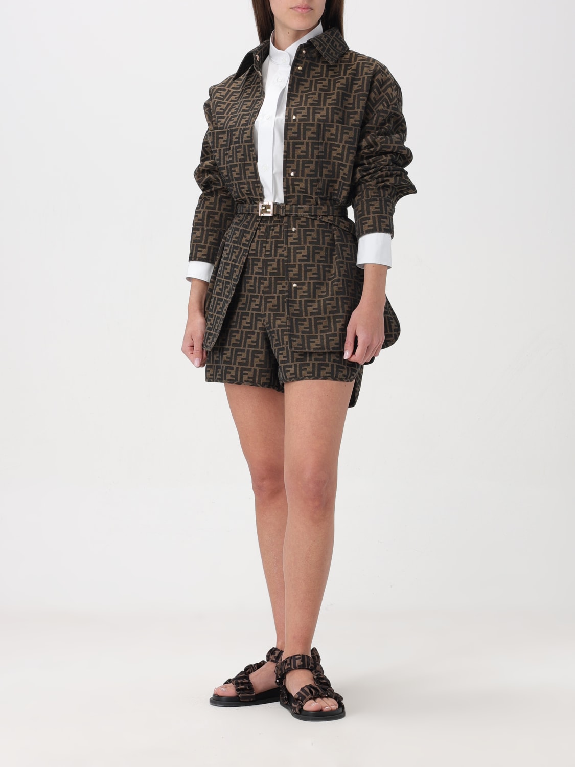 FENDI SHIRT: Shirt woman Fendi, Beige - Img 2