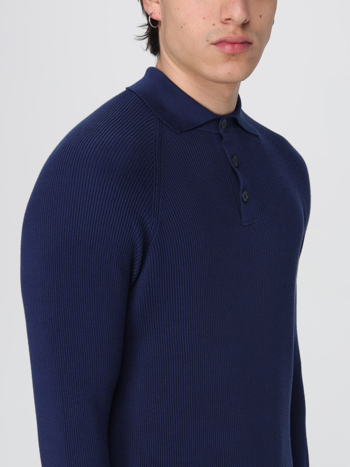 BRUNELLO CUCINELLI: T-shirt men - Navy | Brunello Cucinelli polo 