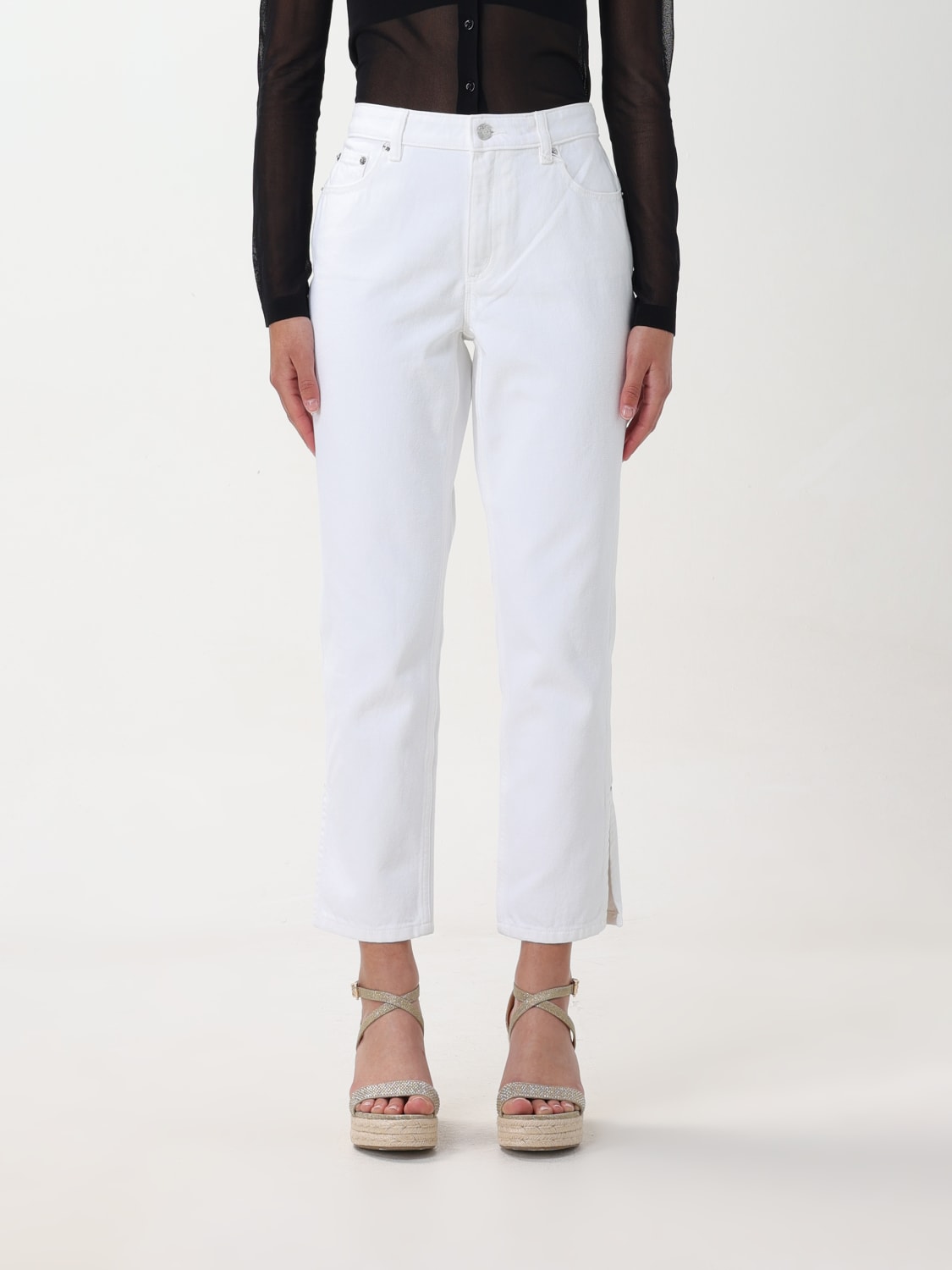 MICHAEL MICHAEL KORS Jeans femme Blanc Jeans Michael Michael Kors MR4905380V en ligne sur GIGLIO.COM