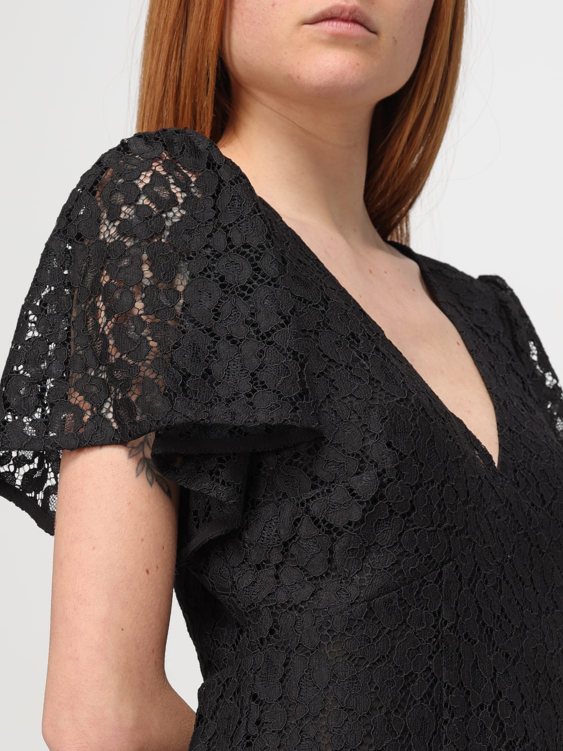 ワンピース Michael Kors Woman Dress Black MS4828D3TQ 001 Michael Kors Outlet: Dress woman - Black | Michael Kors