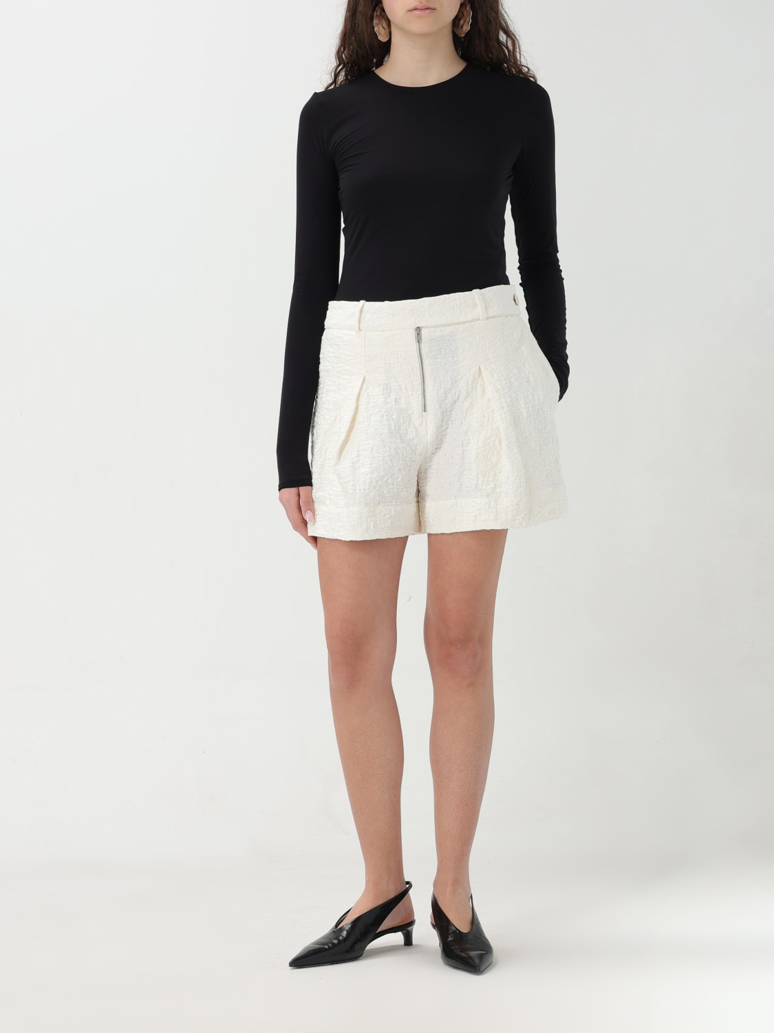 JIL SANDER SHORT: Short woman Jil Sander, White - Img 2