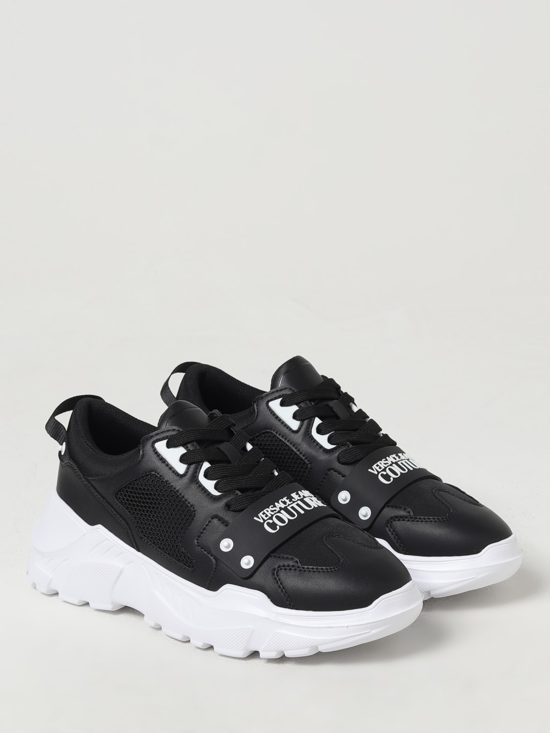 VERSACE JEANS COUTURE SNEAKERS: Sneakers men Versace Jeans Couture, Black - Img 2