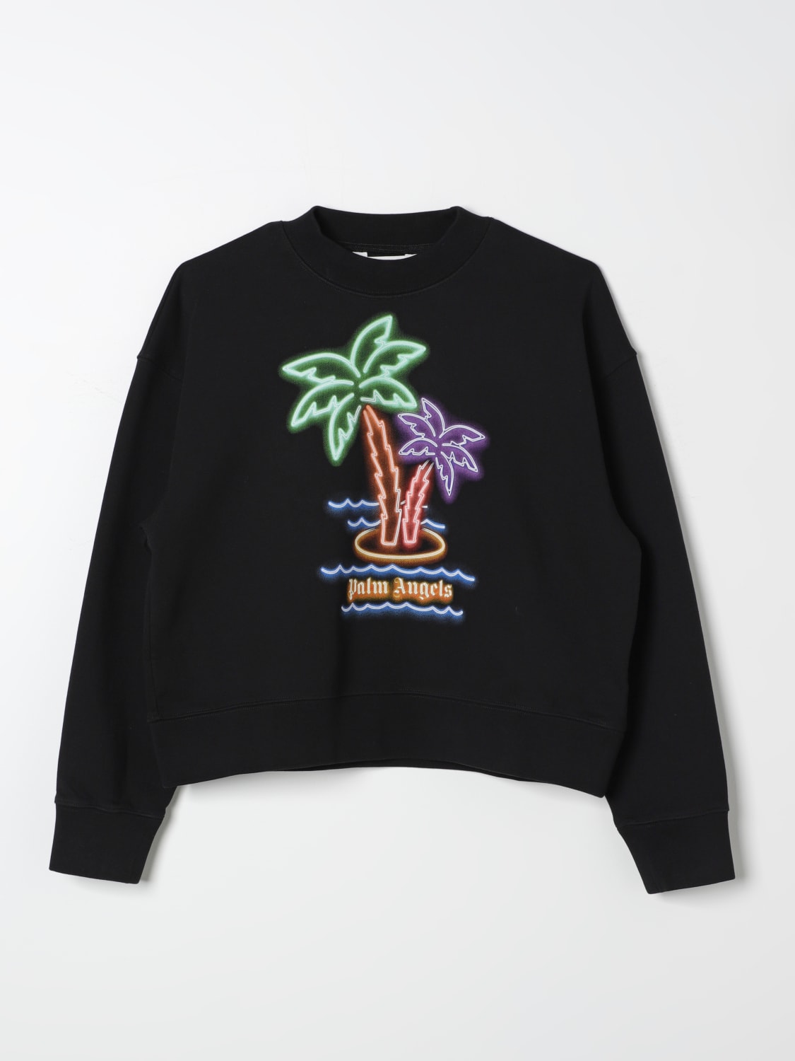 PALM ANGELS SWEATER: Sweater kids Palm Angels Kids, Black - Img 1