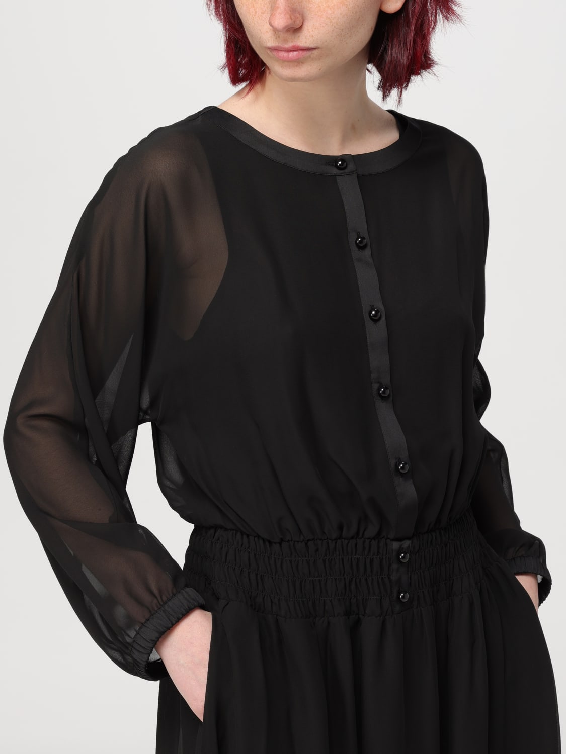 ワンピース EMPORIO ARMANI Woman Dress Black 6D2ATA2M29Z 0999 EMPORIO ARMANI | Black Women's Sheath Dress | YOOX