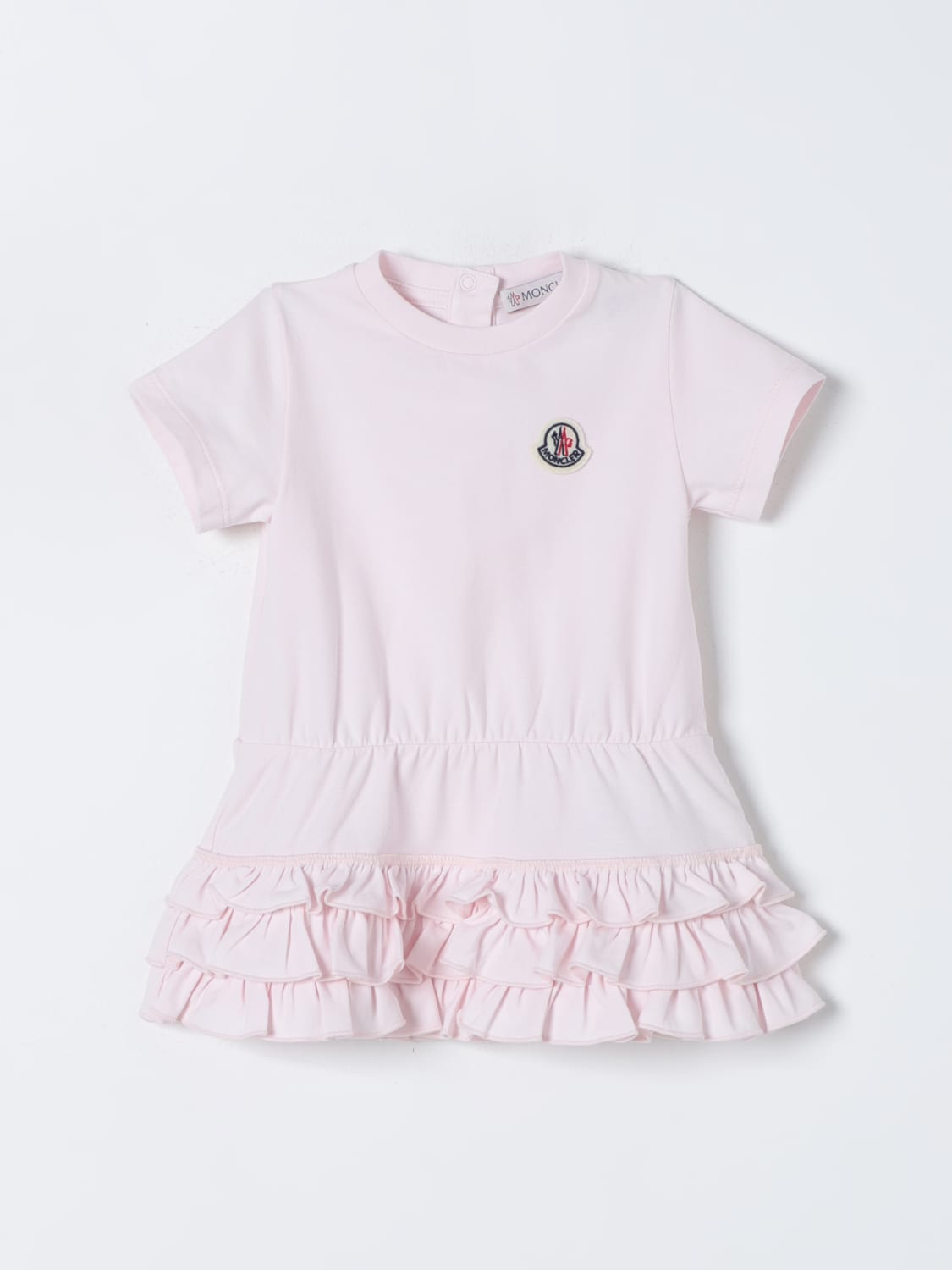 MONCLER ROMPER: Moncler baby dress, Pink - Img 1