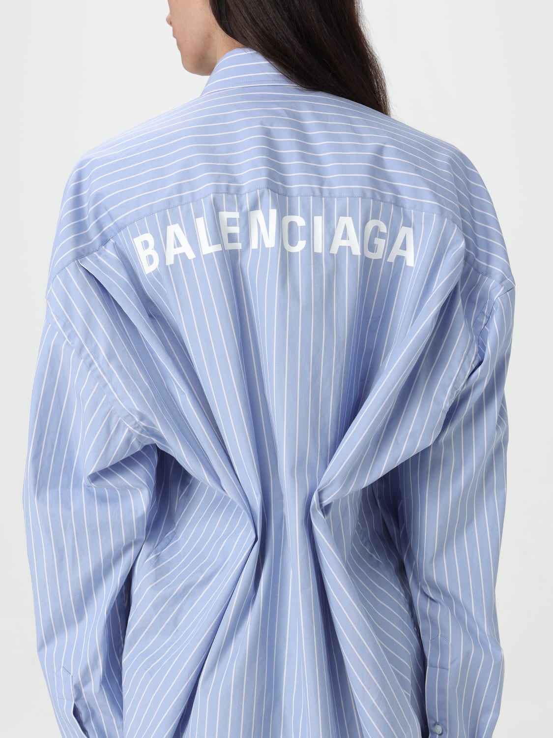 BALENCIAGA CAMISA: Camisa mujer Balenciaga, Azul Oscuro - Img 5