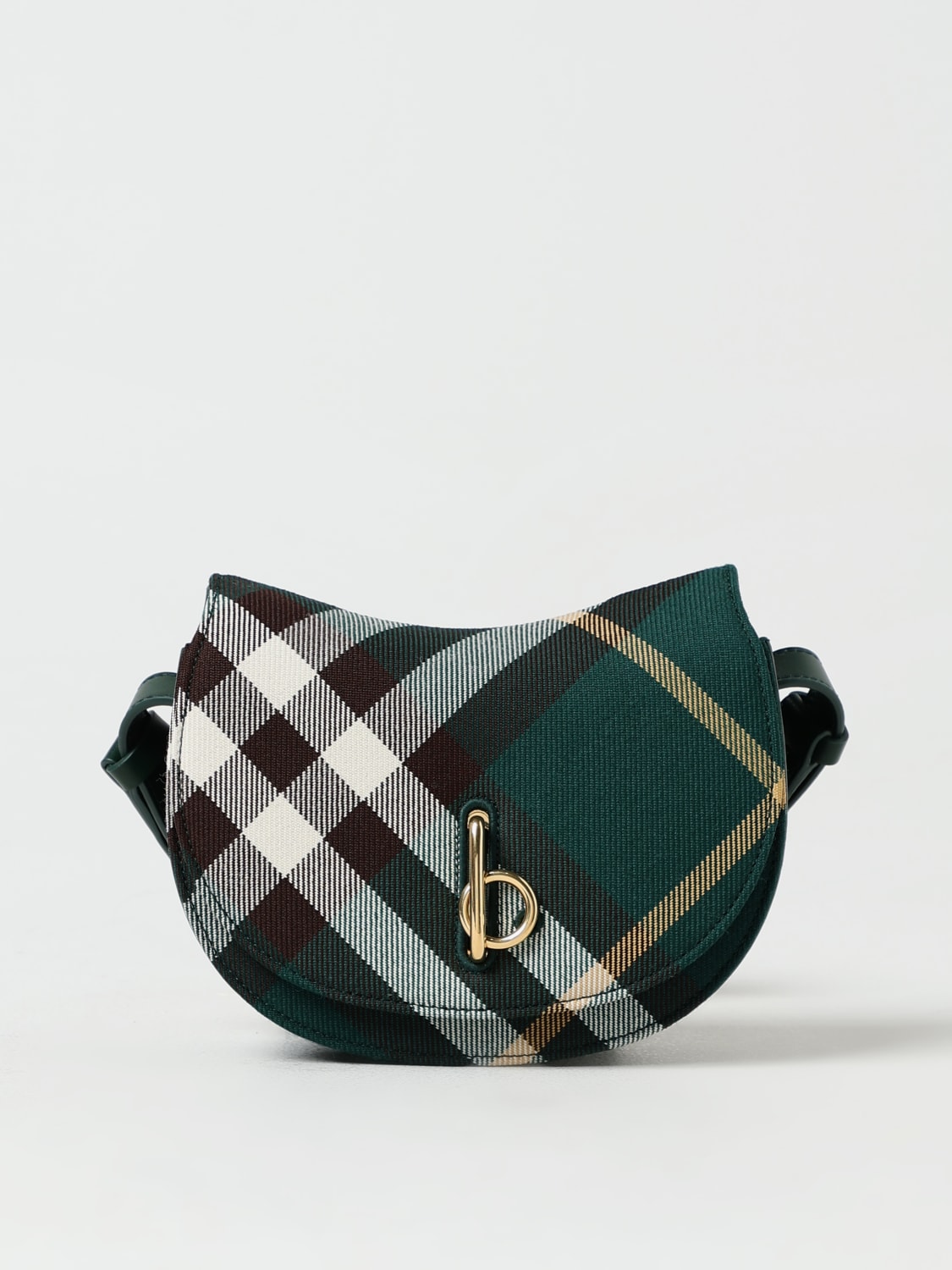 BURBERRY SHOULDER BAG: Shoulder bag woman Burberry, Green - Img 1