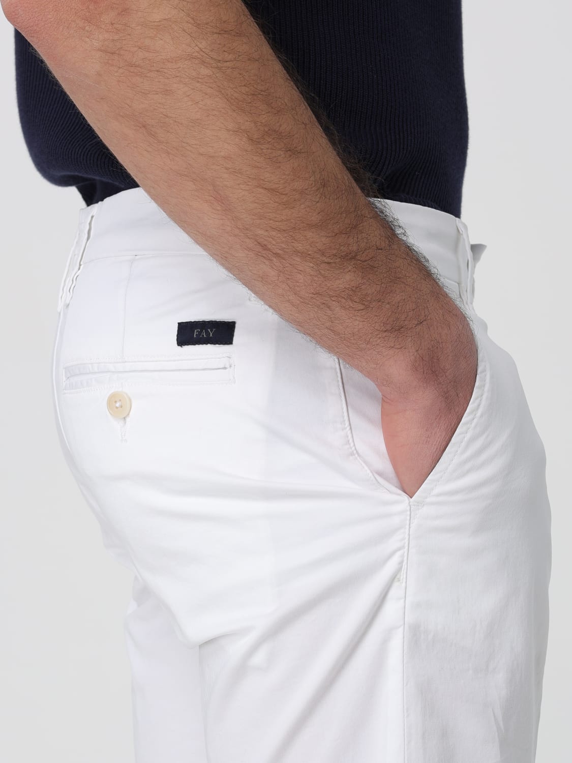 FAY SHORTS: Shorts herren Fay, Weiß - Img 3