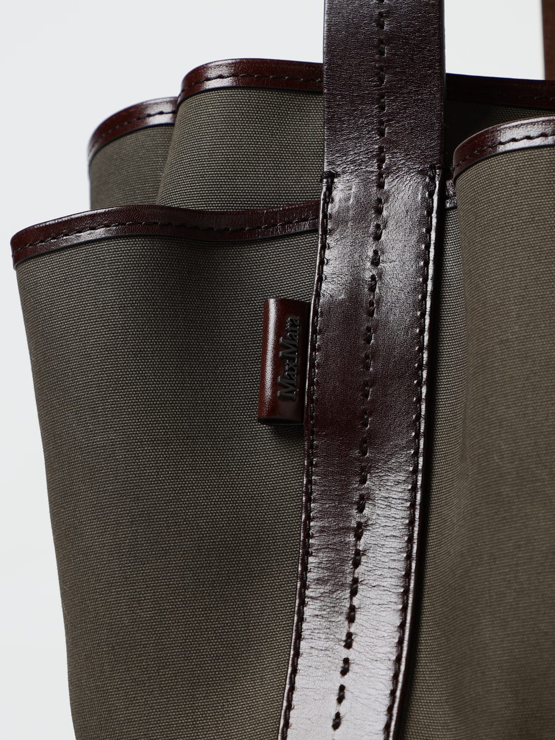 MAX MARA SCHULTERTASCHE: Schultertasche damen Max Mara, Grün - Img 4