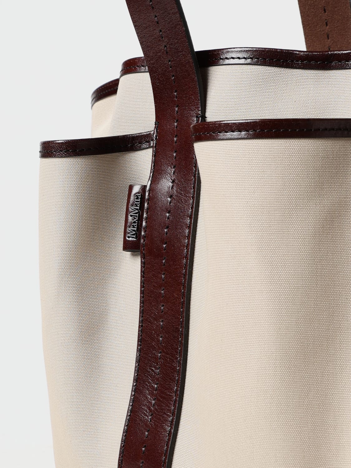 MAX MARA SCHULTERTASCHE: Schultertasche damen Max Mara, Beige - Img 4