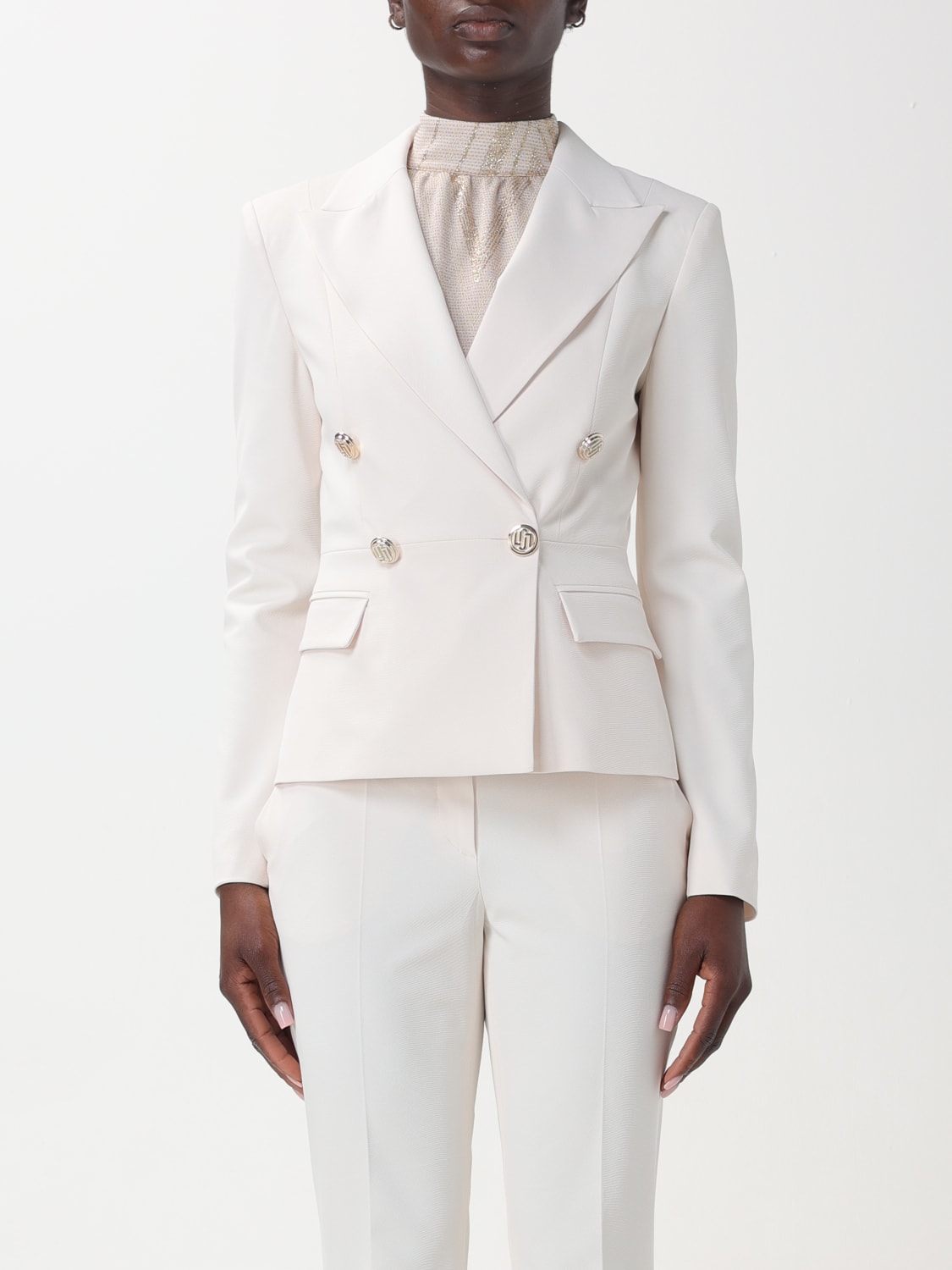 LIU JO BLAZER: Blazer woman Liu Jo, White - Img 1