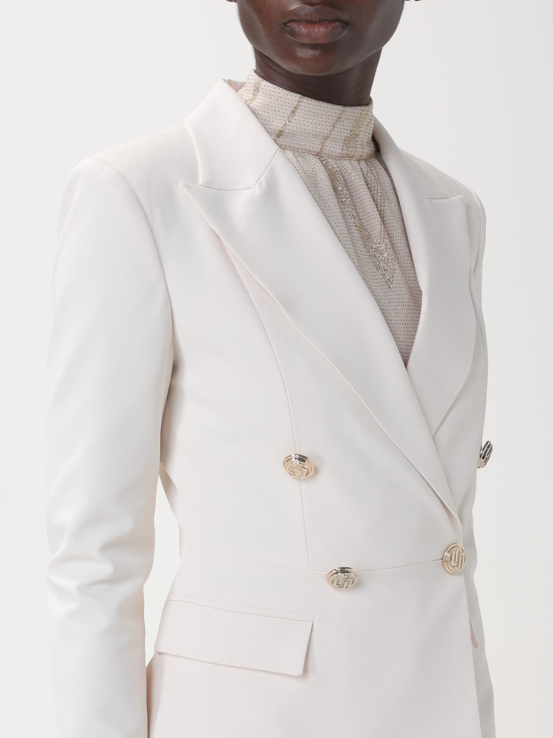 LIU JO BLAZER: Blazer woman Liu Jo, White - Img 3