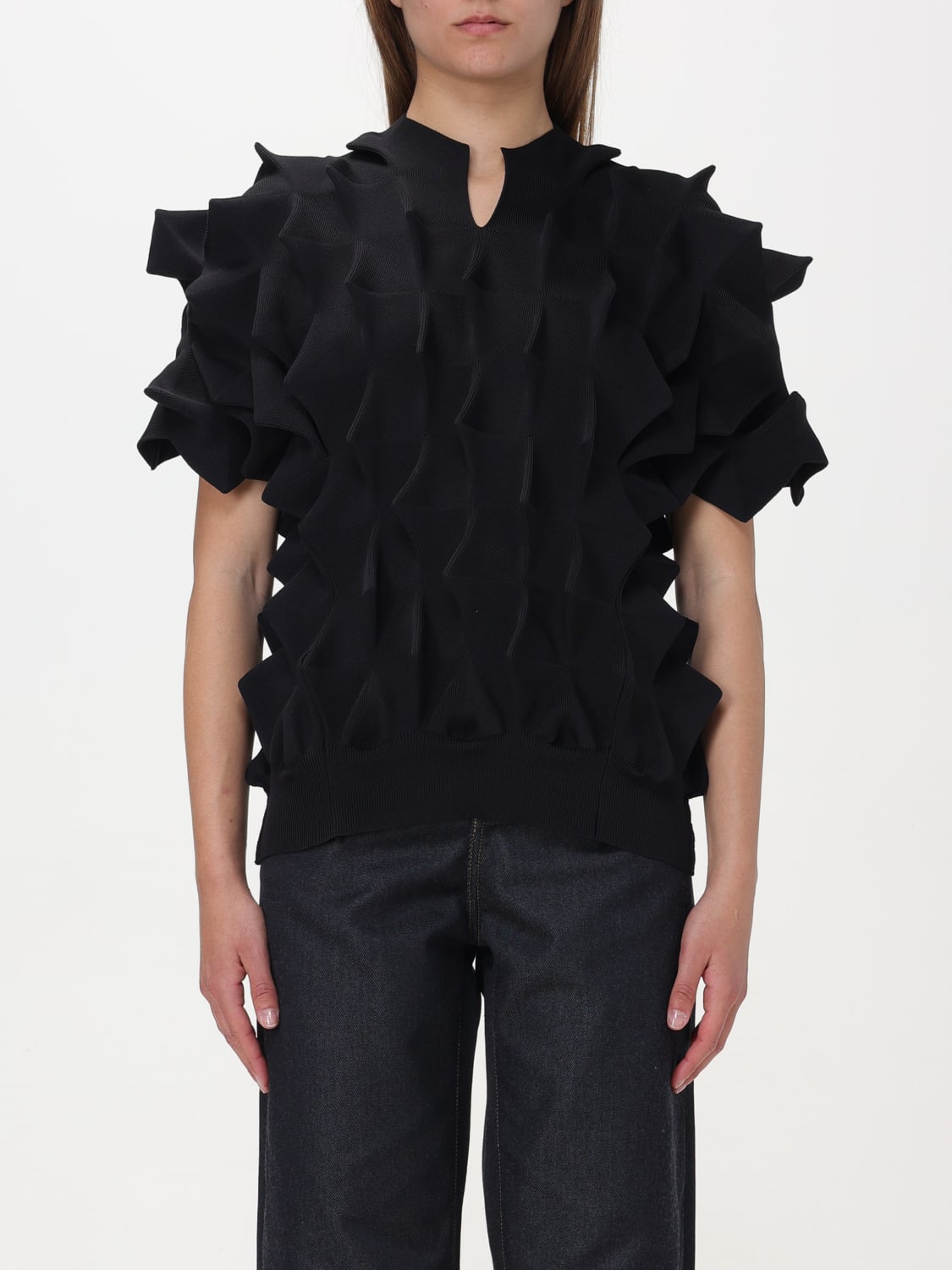 JUNYA WATANABE 카디건: 카디건 여성 Junya Watanabe, 블랙 - Img 1