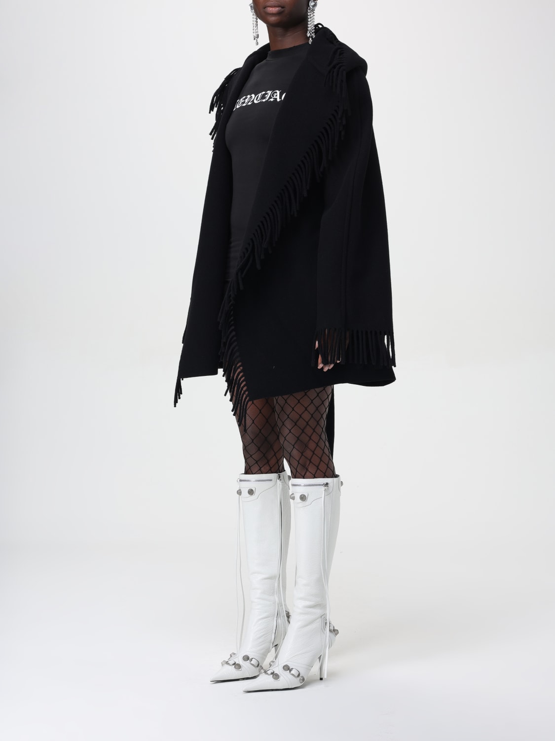 コート BALENCIAGA Woman Coat Black 772968TPU04 1000 Balenciaga Outlet: women's coat - Black | Balenciaga coat
