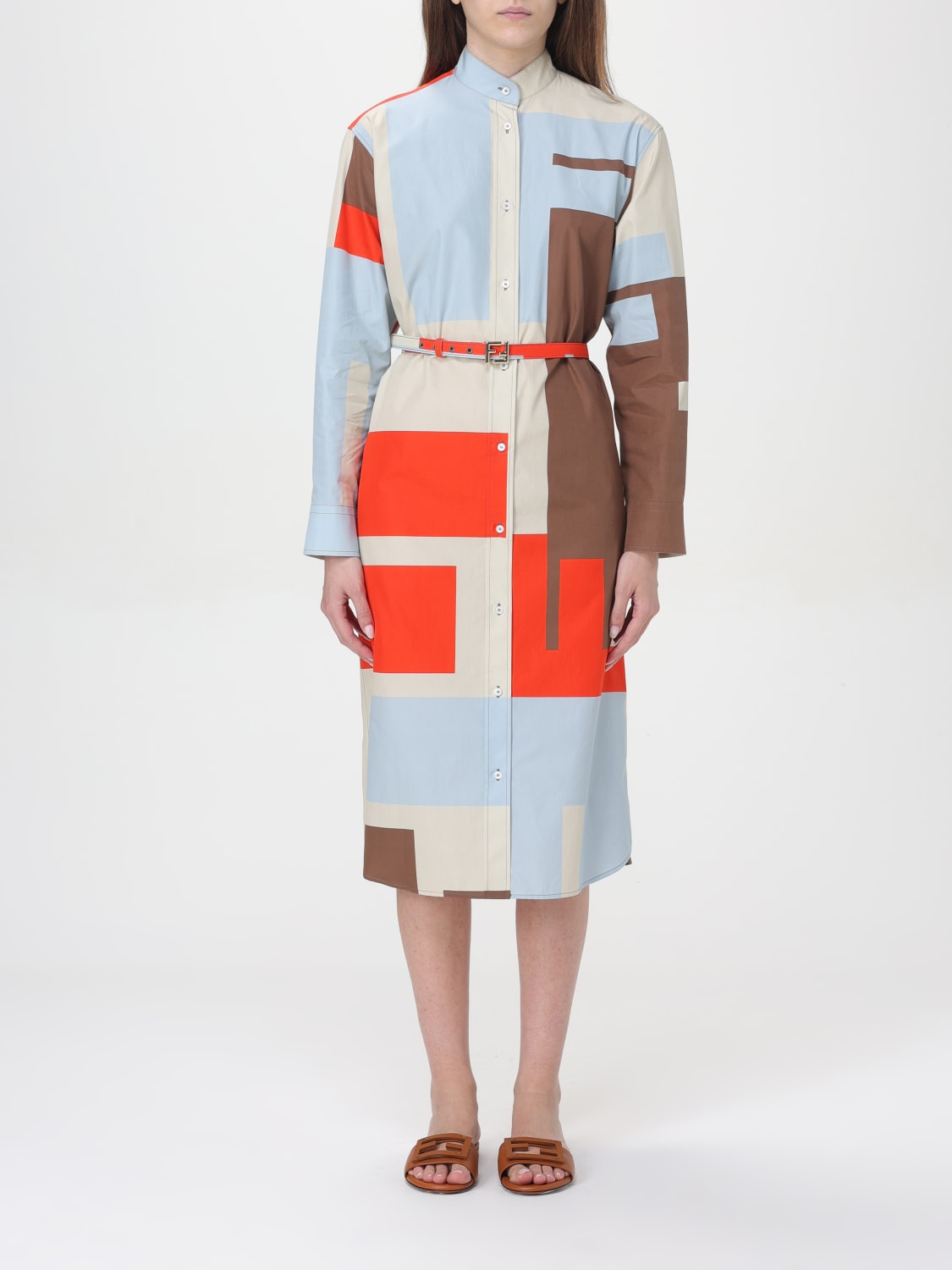 FENDI ROBES: Robes femme Fendi, Multicolore - Img 1