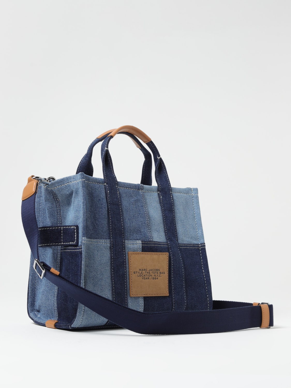 MARC JACOBS SAC CABAS: Sac porté épaule femme Marc Jacobs, Bleu - Img 2