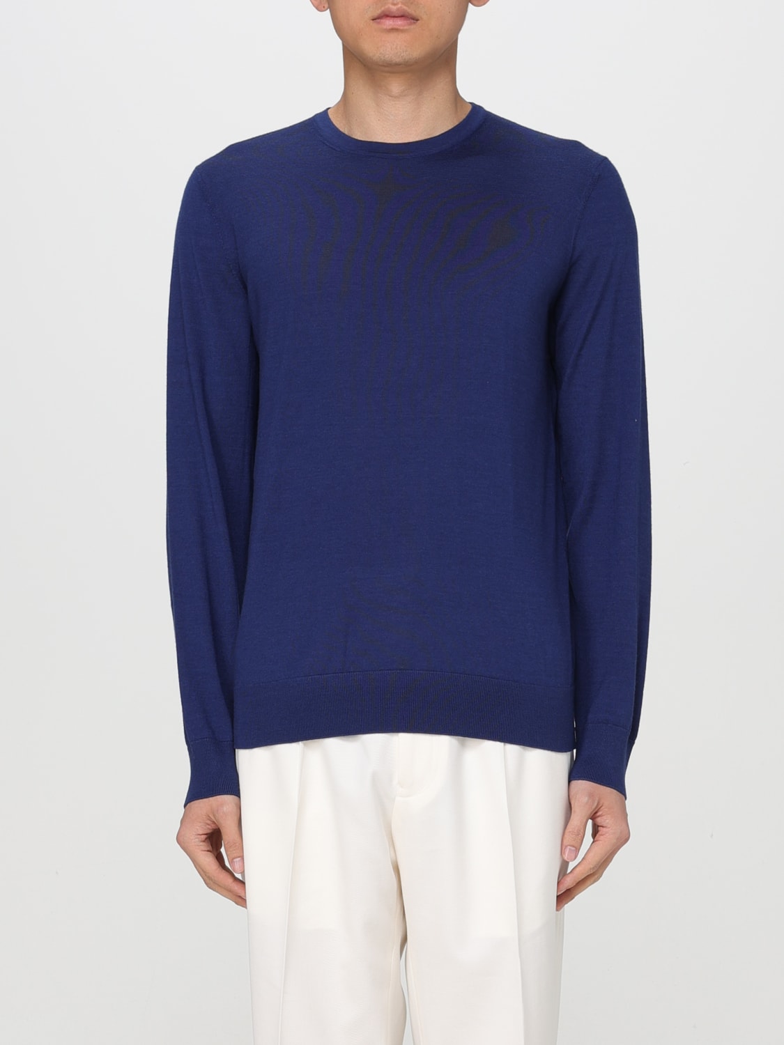 Zegna crew-neck wool jumper - Blue