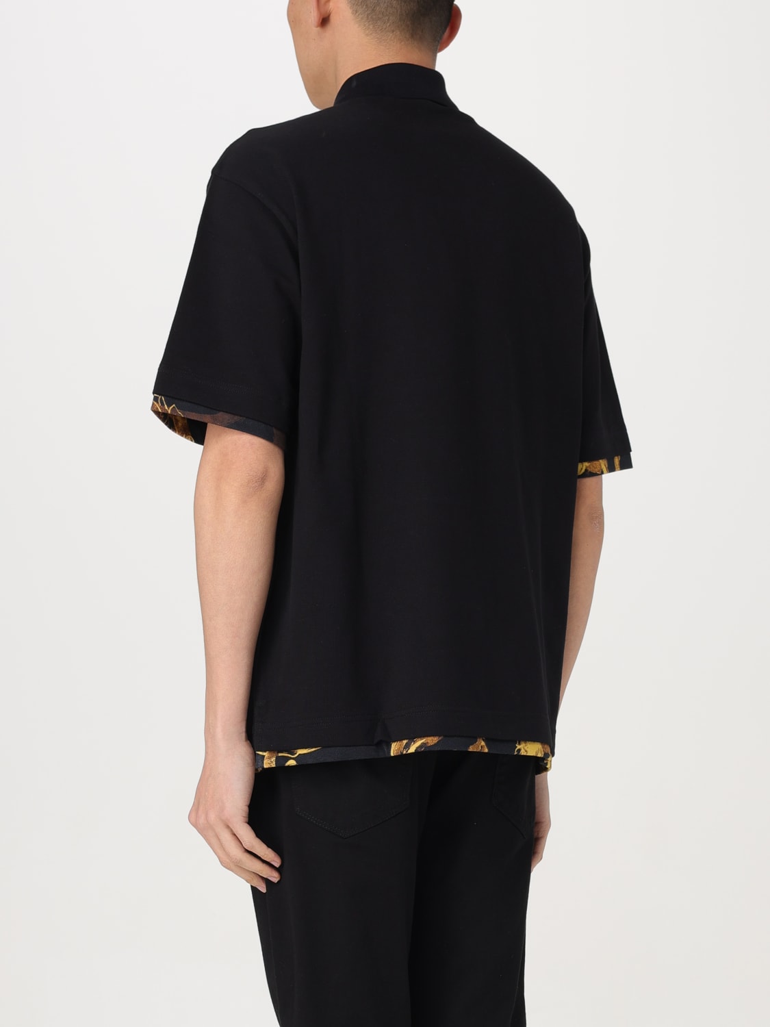 VERSACE JEANS COUTURE POLO SHIRT: Polo shirt men Versace Jeans Couture, Black - Img 2