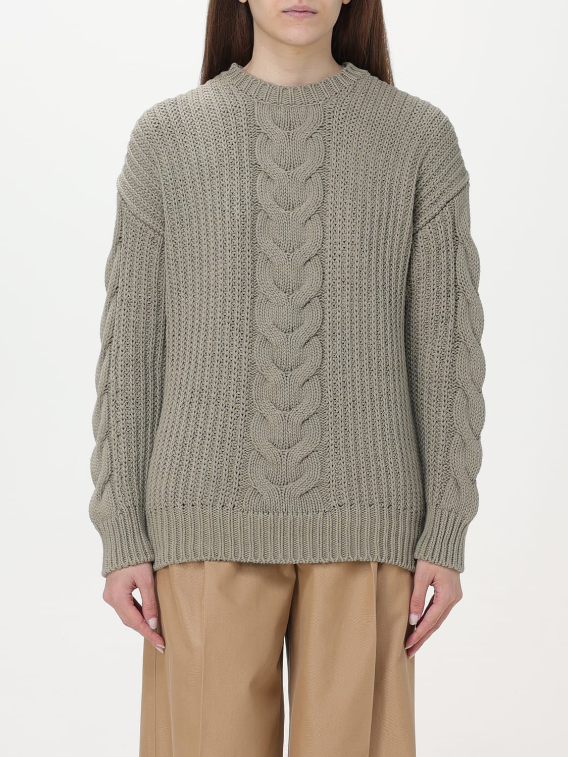 MAX MARA SWEATER: Sweater woman Max Mara, Kaki - Img 1