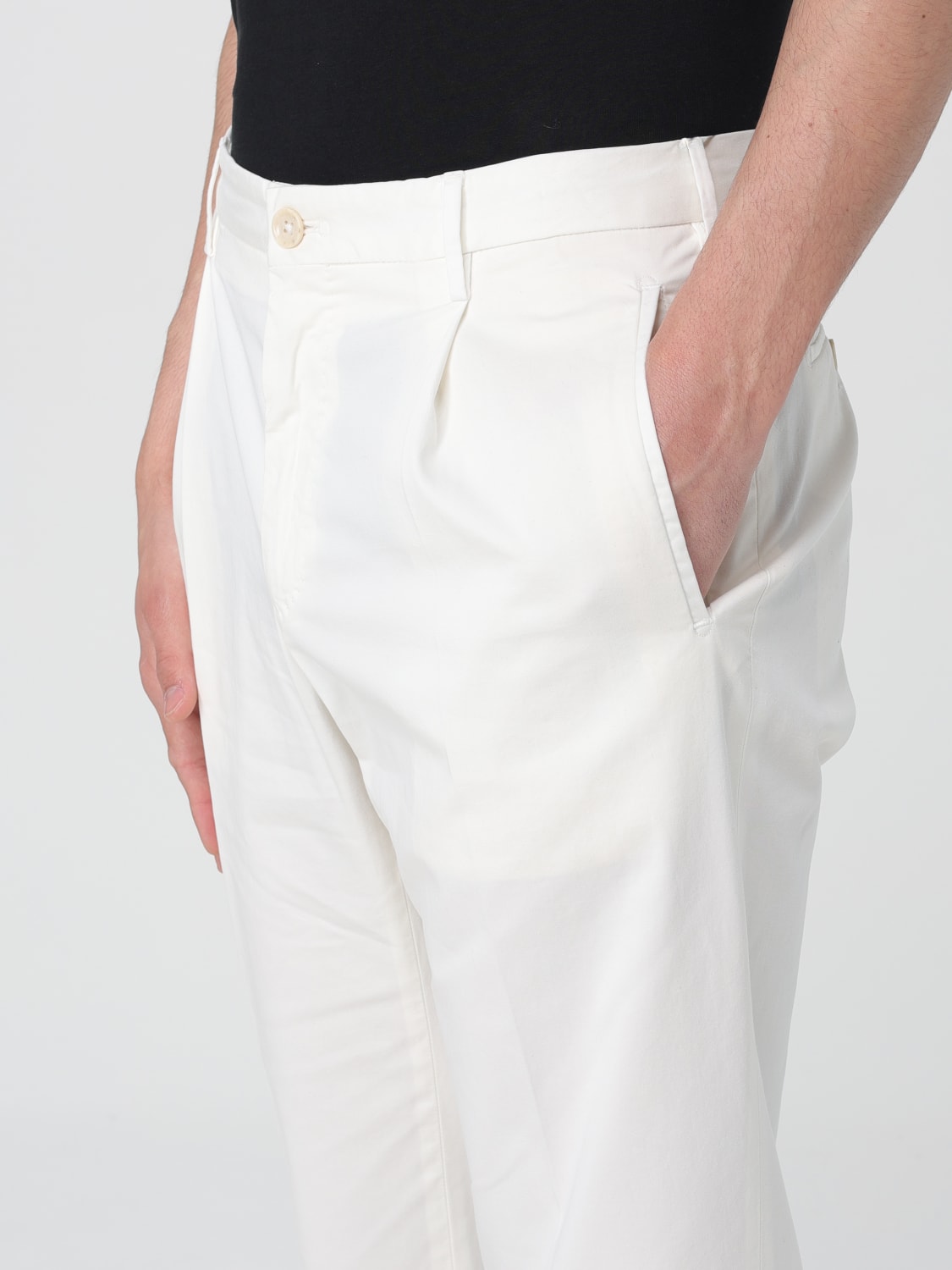 INCOTEX PANTS: Pants men Incotex, White - Img 3