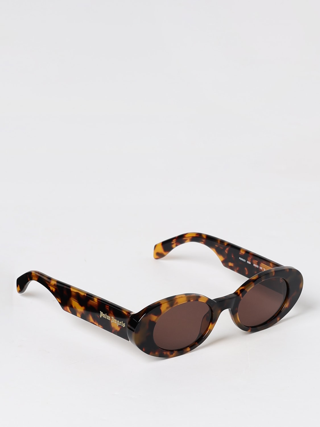 PALM ANGELS SUNGLASSES: Sunglasses woman Palm Angels, Brown - Img 1
