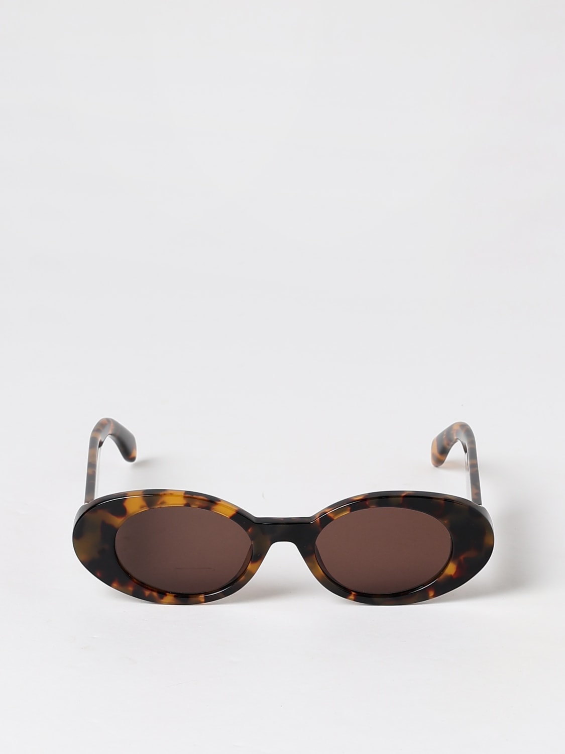 PALM ANGELS SUNGLASSES: Sunglasses woman Palm Angels, Brown - Img 3