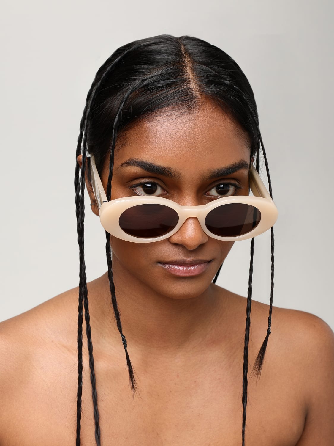 PALM ANGELS SUNGLASSES: Sunglasses woman Palm Angels, Sand - Img 2