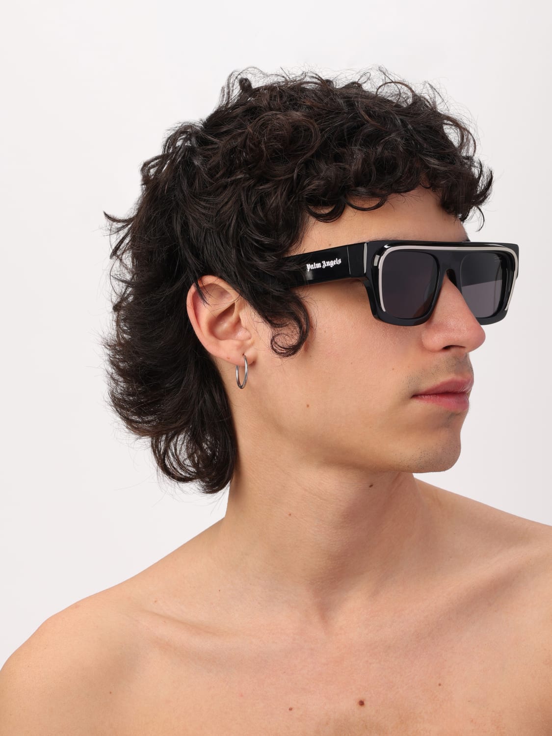 PALM ANGELS SUNGLASSES: Sunglasses men Palm Angels, Black - Img 2