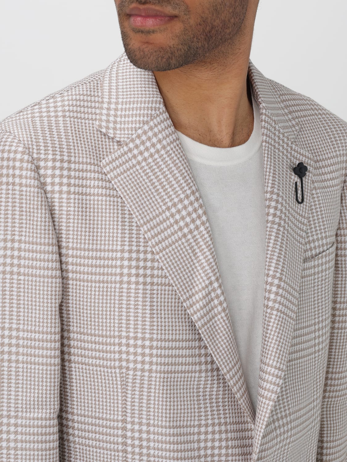 LARDINI BLAZER: Veste homme Lardini, Marron - Img 4