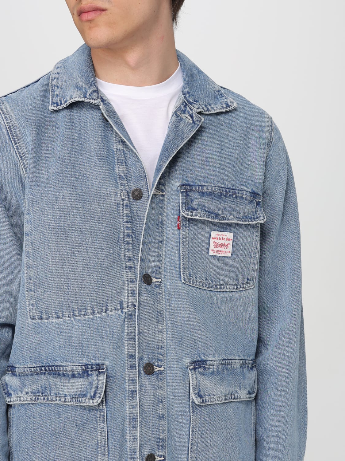 LEVI'S: Jacket men - Denim | Levi's jacket A07440003 online at GIGLIO.COM