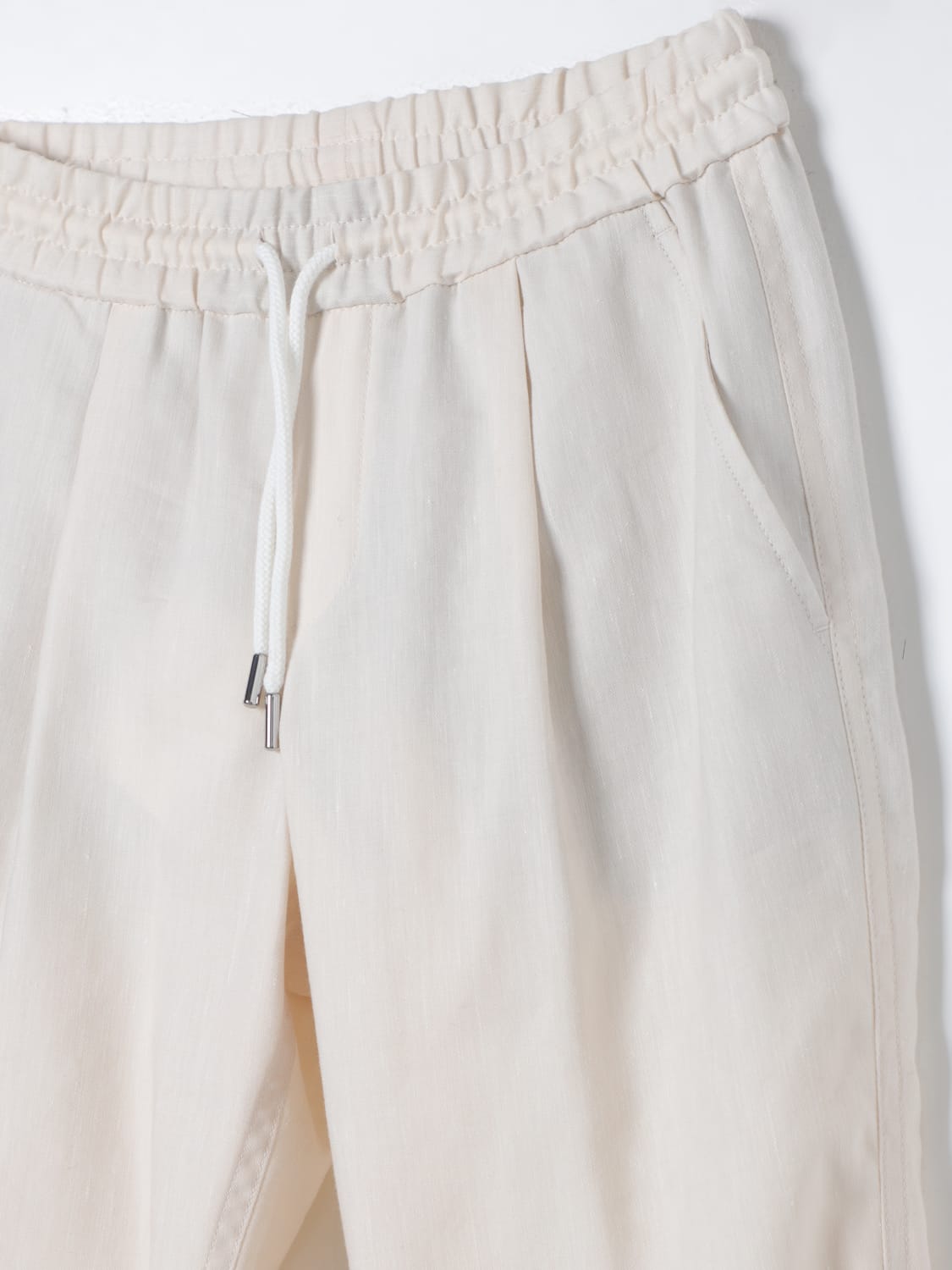 BRUNELLO CUCINELLI PANTS: Pants kids Brunello Cucinelli, Yellow Cream - Img 3