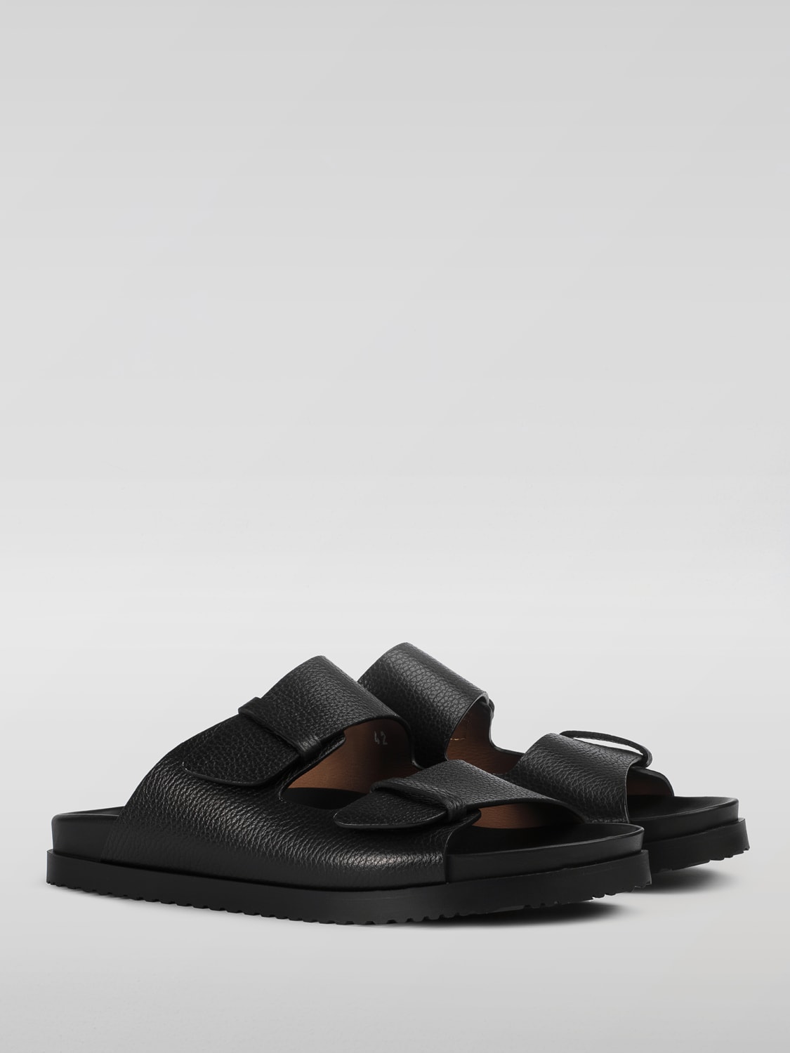 DOUCAL'S: Sandals men - Black | Doucal's sandals DU3297NECKPF704 online ...