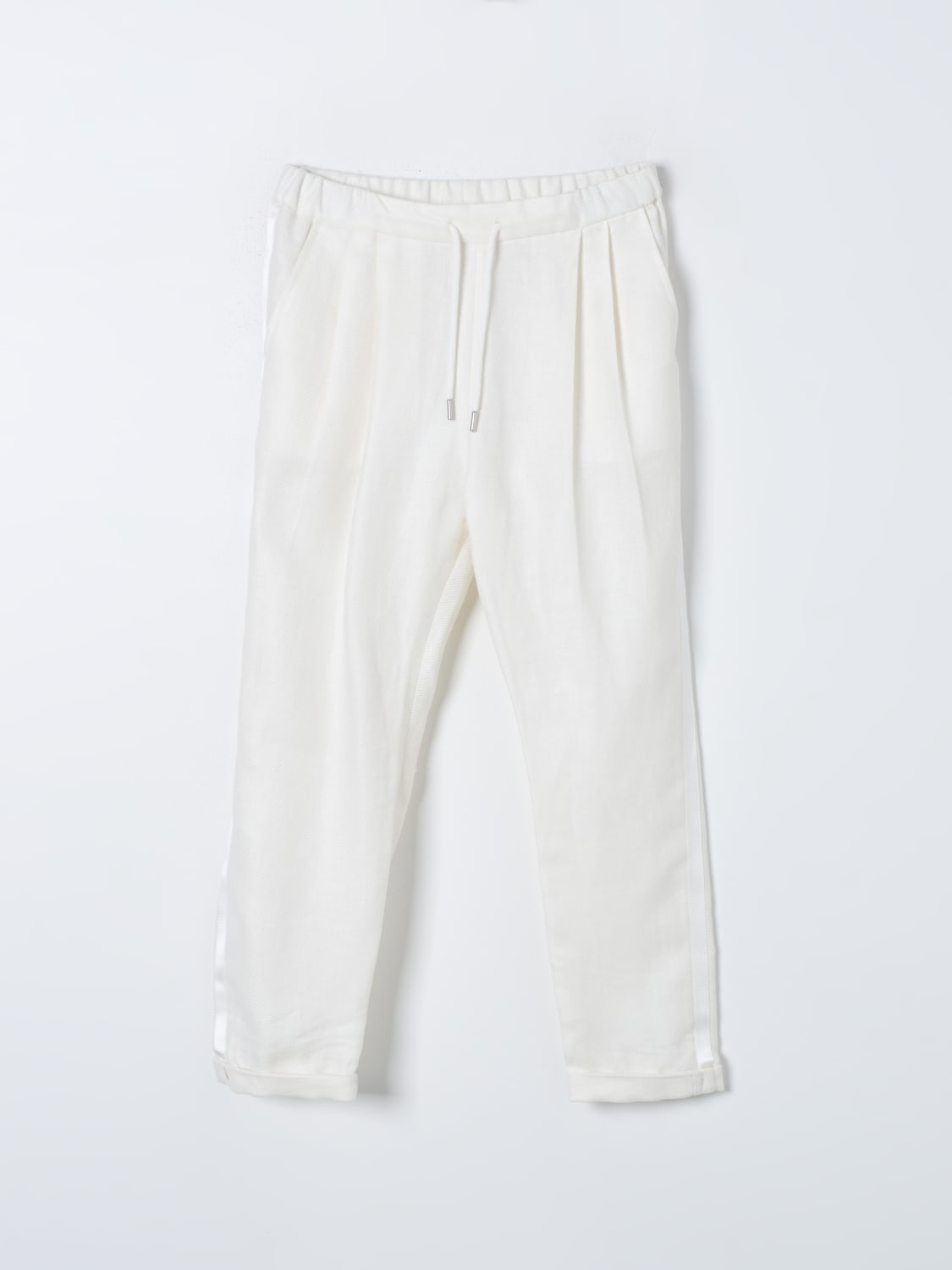 BRUNELLO CUCINELLI PANTS: Pants kids Brunello Cucinelli, White - Img 1