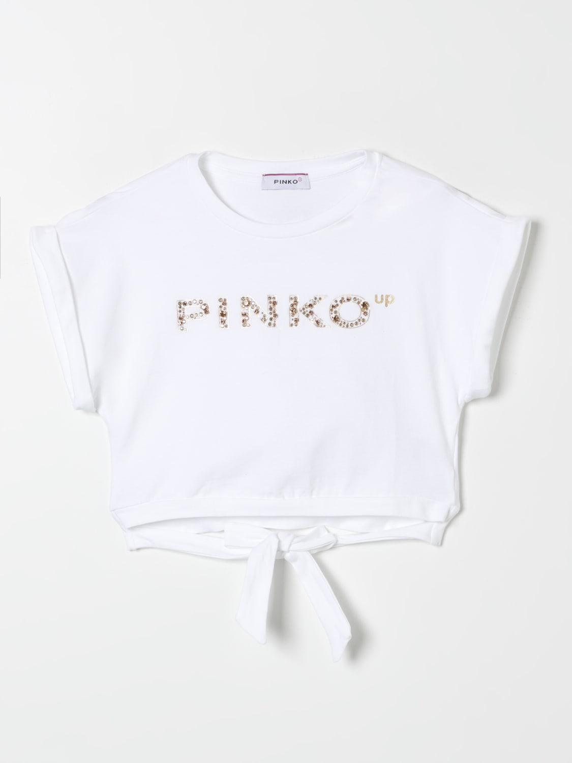 PINKO 티셔츠: 티셔츠 남아 Pinko Kids, 베이지 - Img 1