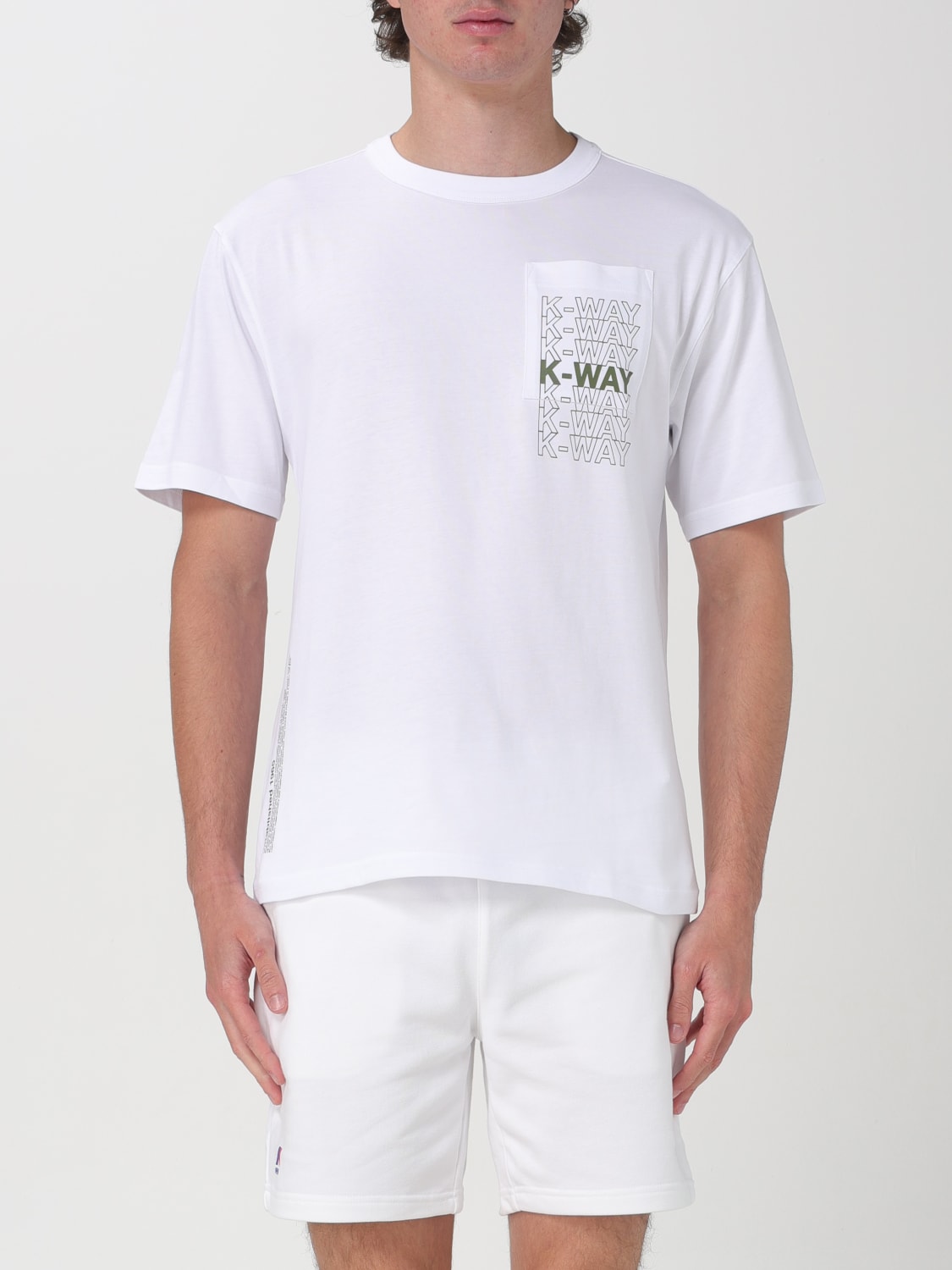 K-WAY Tシャツ: Tシャツ メンズ K-way, ホワイト - Img 1