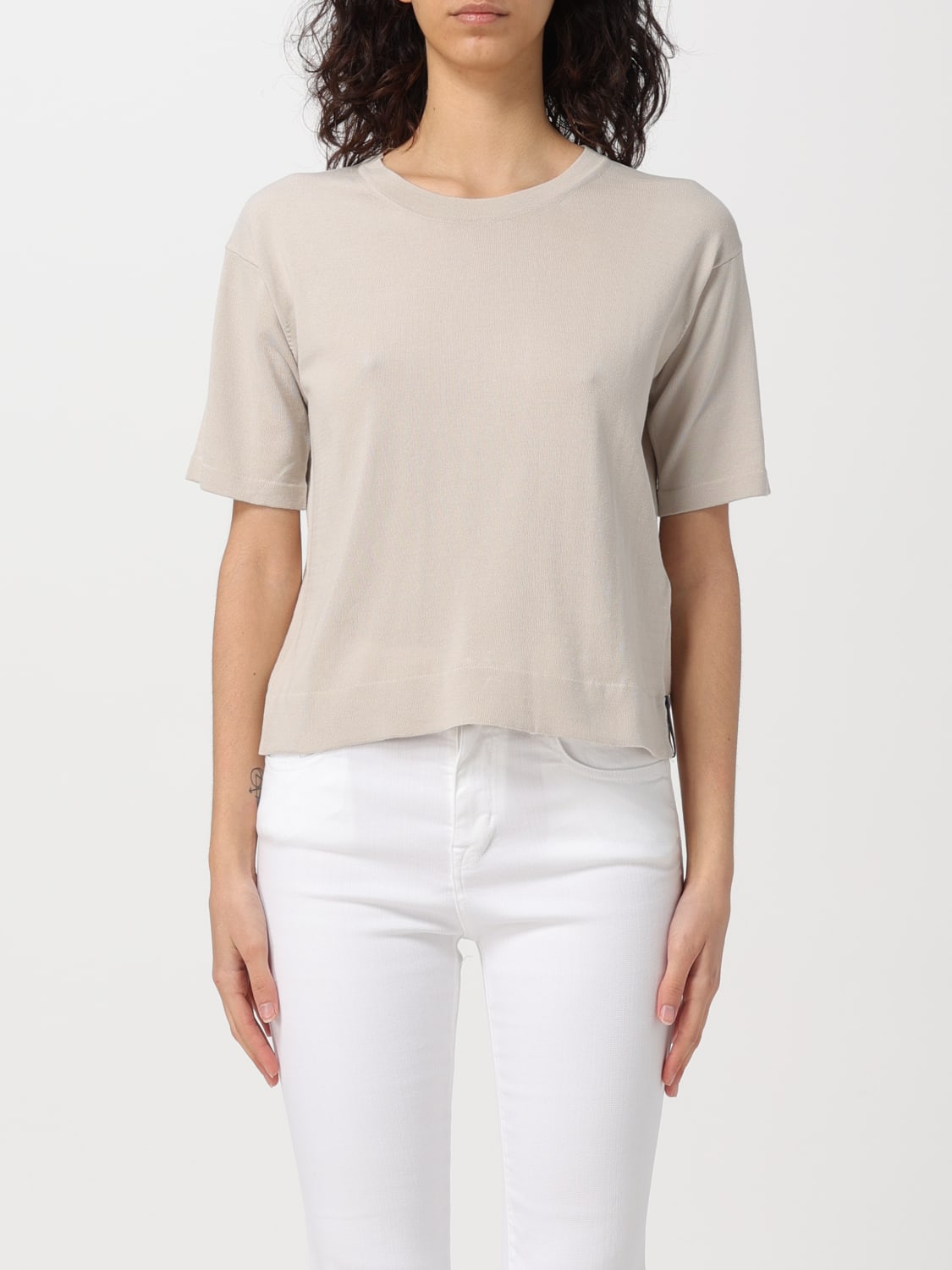 K-WAY T-SHIRT: T-shirt woman K-way, Beige - Img 1