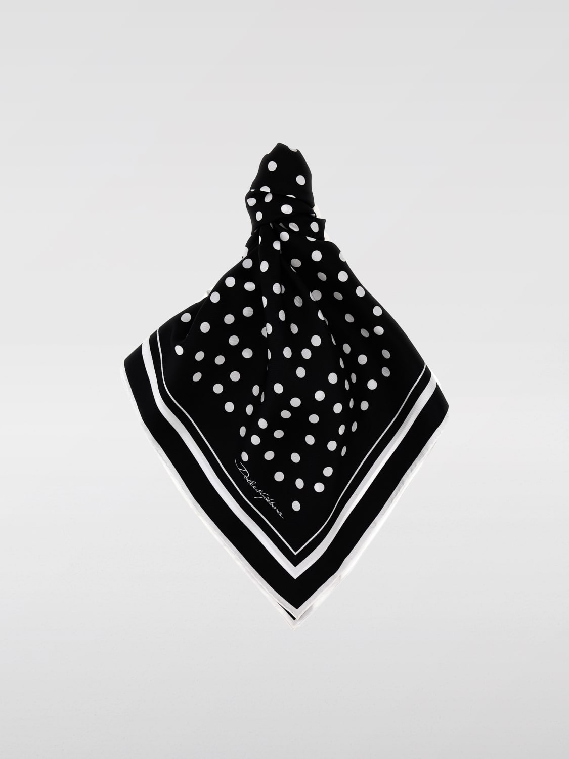 DOLCE & GABBANA FOULARD: Foulard femme Dolce & Gabbana, Blanc - Img 1