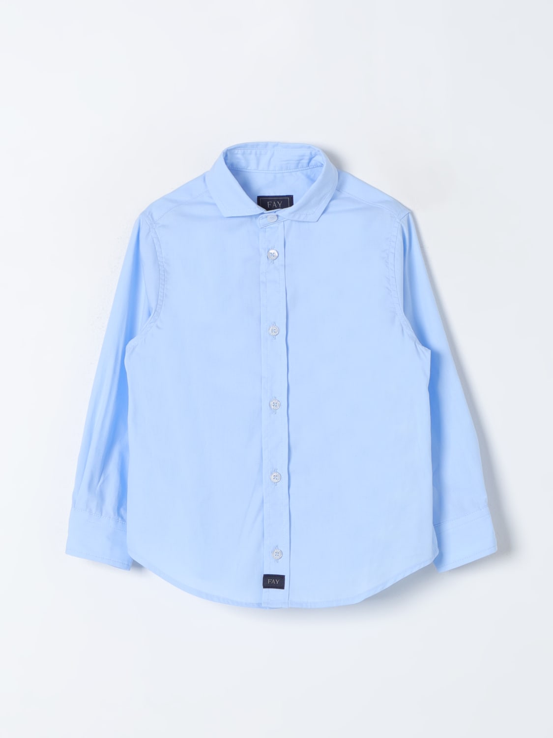Fay Junior Outlet Camicia in cotone Blue Camicia Fay Junior FU5P40P0013 online su GIGLIO.COM