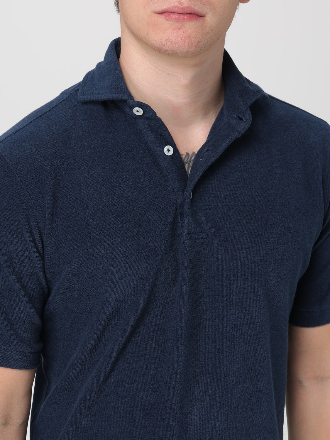 DOPPIAA POLO SHIRT: T-shirt men Doppiaa, Blue 1 - Img 3